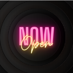 Now open neon sign